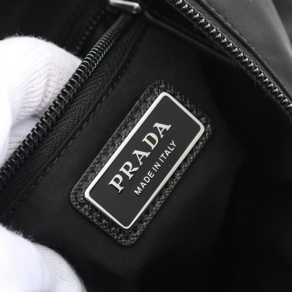 Prada TESSUTO Waist Bag Body Bum Crossbody Belt Saffiano Leather Black - Picture 3 of 4